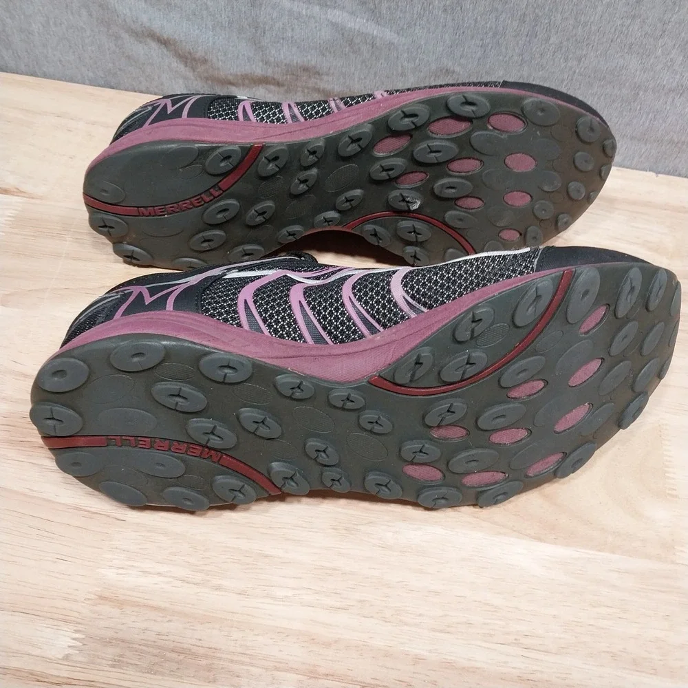 Merrell Womens Mix‎ Master Glide Running Shoes Size 9.5 Black Pink J86350
